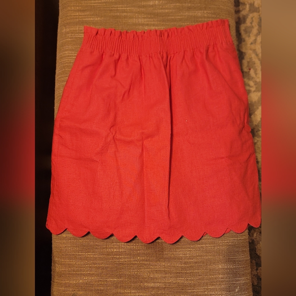 Hot Pink JCrew linen skirt.